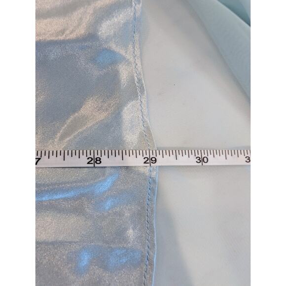 Vintage Y2K Baby Blue Overlay Slip Dress Small Ethereal Princess Elegant Softie - Picture 7 of 8